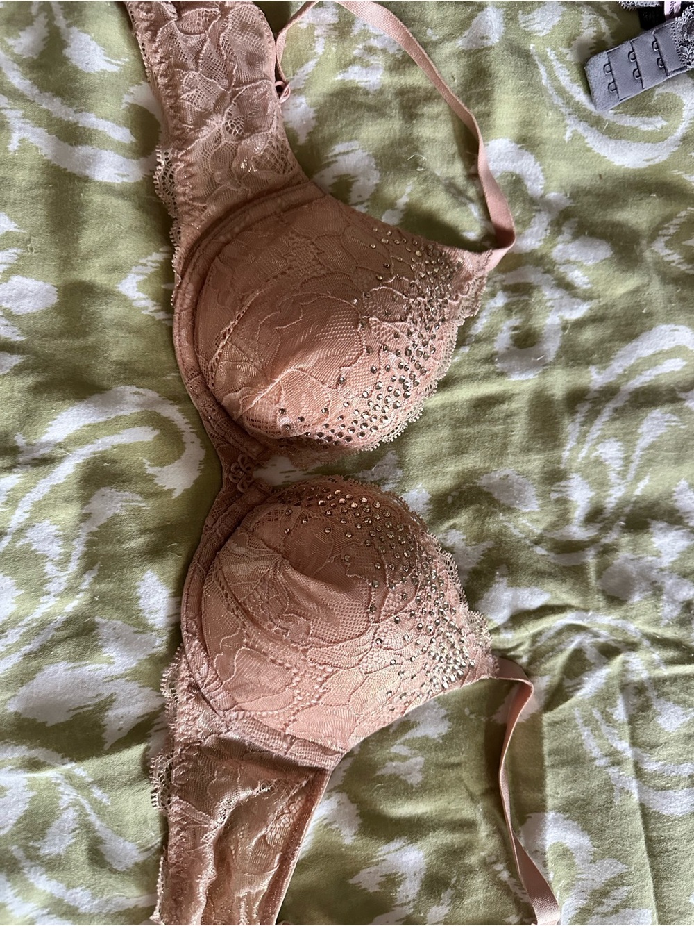 Blush Lace Embellished Push-Up Bra - Women Intimates